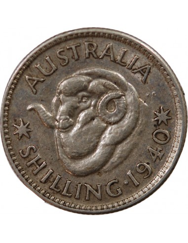 AUSTRALIE, GEORGE VI - SHILLING ARGENT 1940