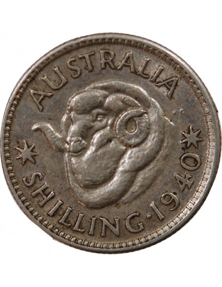 AUSTRALIE, GEORGE VI - SHILLING ARGENT 1940