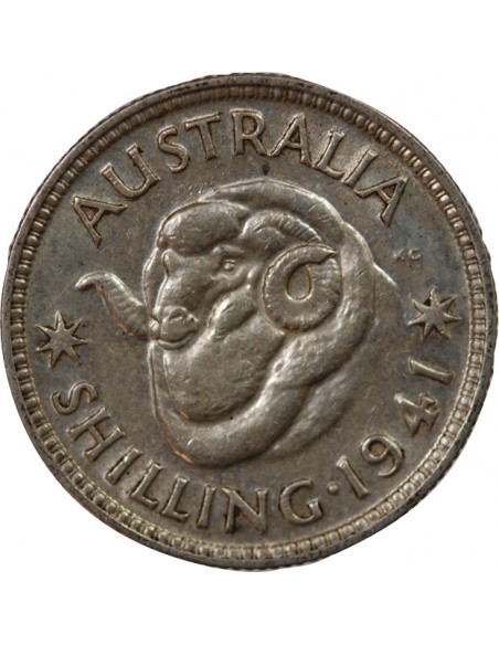 AUSTRALIE, GEORGE VI - SHILLING ARGENT 1941