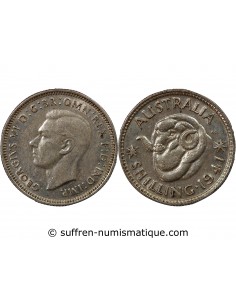 AUSTRALIE, GEORGE VI - SHILLING ARGENT 1941