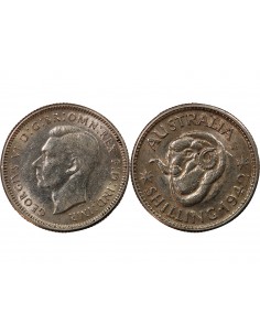 AUSTRALIE, GEORGE VI - SHILLING ARGENT 1942 2