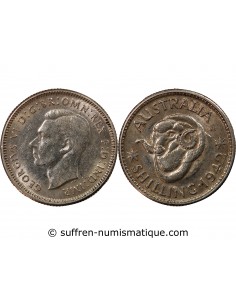 AUSTRALIE, GEORGE VI - SHILLING ARGENT 1942