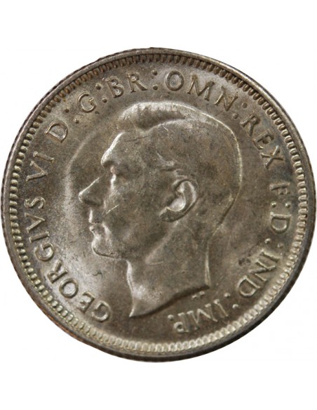 AUSTRALIE, GEORGE VI - SHILLING ARGENT 1943 S SAN FRANCISCO