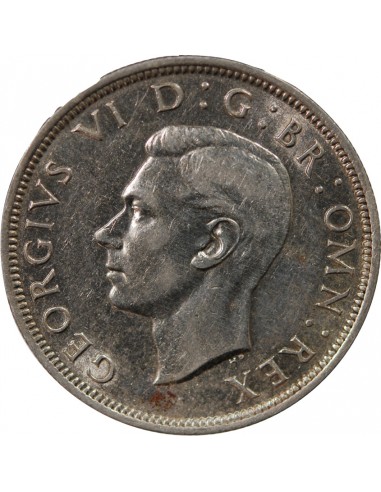 GRANDE-BRETAGNE, GEORGES VI - 1/2 COURONNE 1944