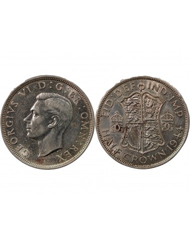 GRANDE-BRETAGNE, GEORGES VI - 1/2 COURONNE 1944
