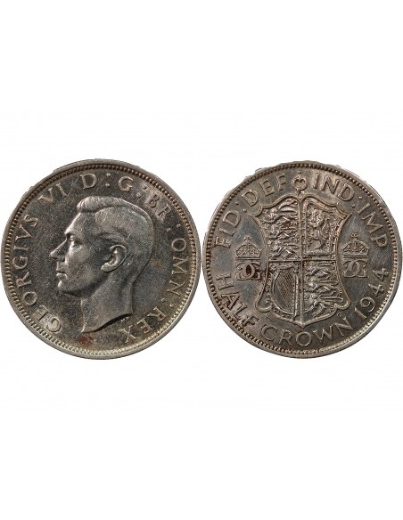 GRANDE-BRETAGNE, GEORGES VI - 1/2 COURONNE 1944