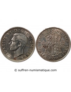 GRANDE-BRETAGNE, GEORGES VI - 1/2 COURONNE 1944
