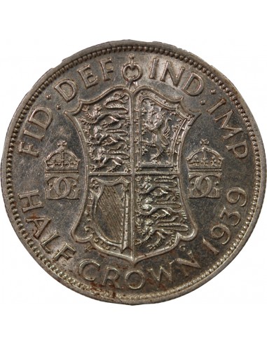 GRANDE-BRETAGNE, GEORGES VI - 1/2 COURONNE 1939