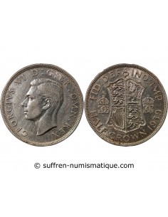 GRANDE-BRETAGNE, GEORGES VI - 1/2 COURONNE 1939