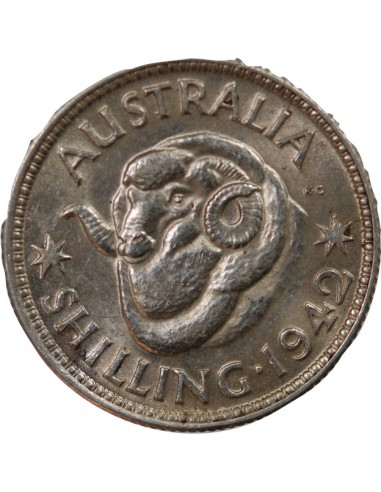 AUSTRALIE, GEORGE VI - SHILLING ARGENT 1942