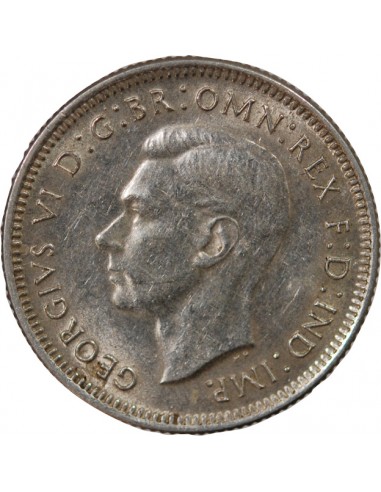 AUSTRALIE, GEORGE VI - SHILLING ARGENT 1942