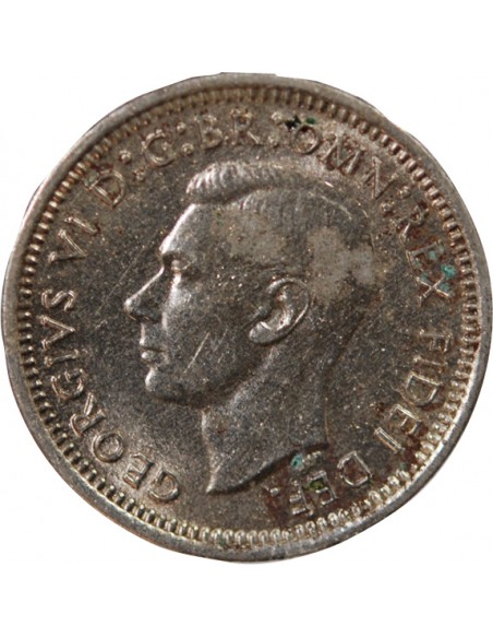 AUSTRALIE, GEORGE VI - 3 PENCE 1951 LONDRES