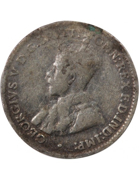 AUSTRALIE, GEORGE V - 3 PENCE ARGENT 1922