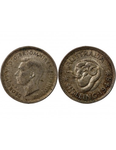 AUSTRALIE, GEORGE VI - SHILLING 1948