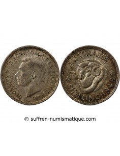 AUSTRALIE, GEORGE VI - SHILLING 1948
