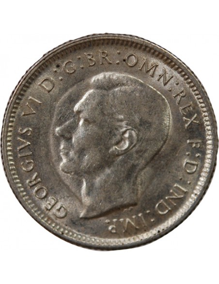 AUSTRALIE, GEORGE VI - SHILLING ARGENT 1943 S SAN FRANCISCO