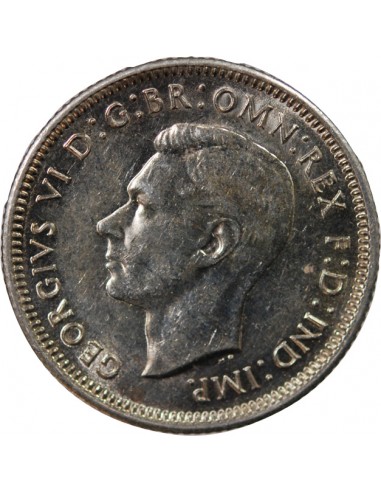 AUSTRALIE, GEORGE VI - SHILLING ARGENT 1943 S SAN FRANCISCO