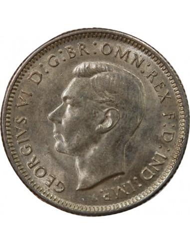 AUSTRALIE, GEORGE VI - SHILLING ARGENT 1943 S SAN FRANCISCO