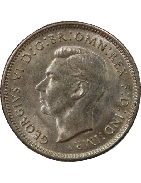 AUSTRALIE, GEORGE VI - SHILLING ARGENT 1943 S SAN FRANCISCO