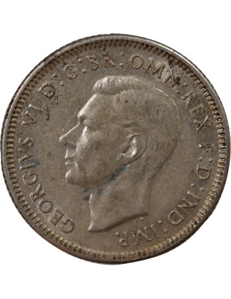 AUSTRALIE, GEORGE VI - SHILLING ARGENT 1943 S SAN FRANCISCO