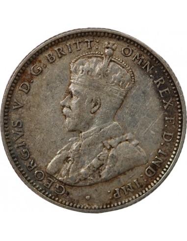 AUSTRALIE, GEORGE V - SHILLING ARGENT 1912 MELBOURNE