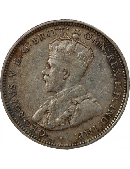AUSTRALIE, GEORGE V - SHILLING ARGENT 1912 MELBOURNE