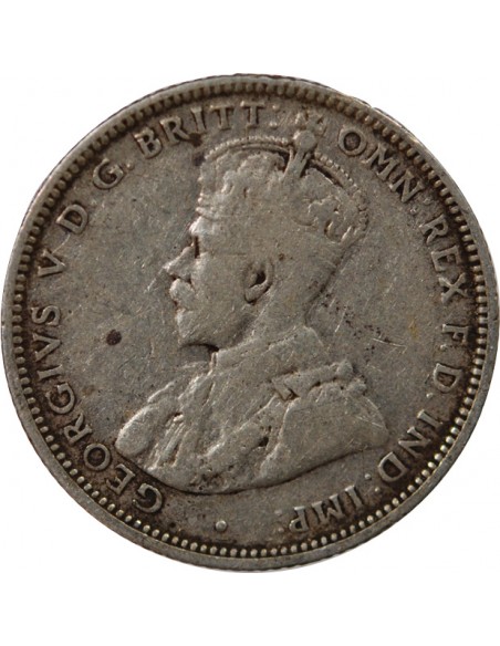 AUSTRALIE, GEORGE V - SHILLING ARGENT 1914 MELBOURNE