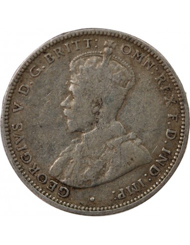 AUSTRALIE, GEORGE V - SHILLING ARGENT 1915 H HEATON