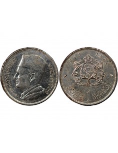 MAROC, MOHAMMED V - 1 DIRHAM ARGENT 1960 2
