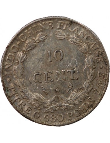 INDOCHINE FRANCAISE - 10 CENTIMES ARGENT 1925