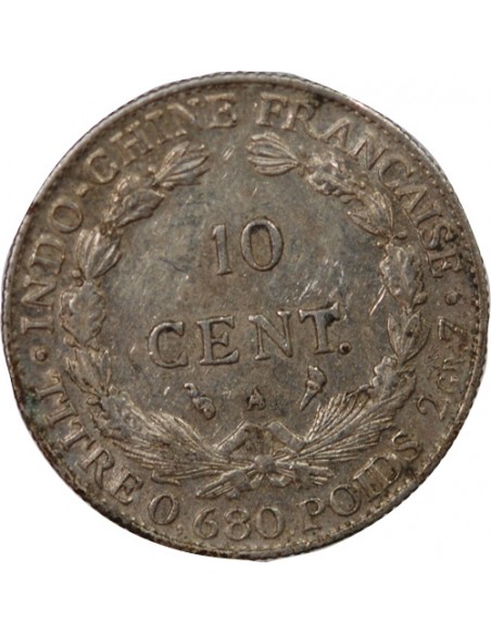 INDOCHINE FRANCAISE - 10 CENTIMES ARGENT 1925