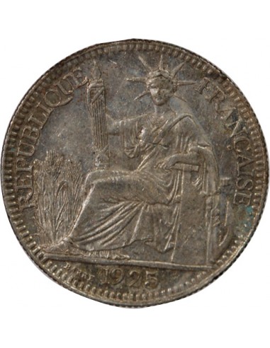 INDOCHINE FRANCAISE - 10 CENTIMES ARGENT 1925