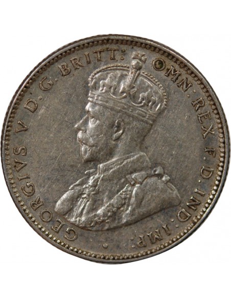 AUSTRALIE, GEORGE V - SHILLING ARGENT 1936 MELBOURNE