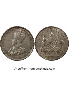 AUSTRALIE, GEORGE V - SHILLING ARGENT 1936 MELBOURNE