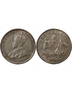 AUSTRALIE, GEORGE V - SHILLING ARGENT 1936 MELBOURNE 2