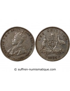 AUSTRALIE, GEORGE V - SHILLING ARGENT 1935 MELBOURNE
