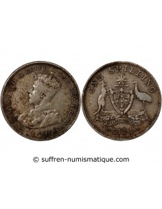 AUSTRALIE, GEORGE V - SHILLING ARGENT 1934 MELBOURNE