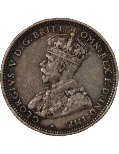 AUSTRALIE, GEORGE V - SHILLING ARGENT 1927 MELBOURNE