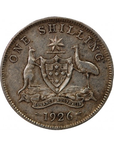 AUSTRALIE, GEORGE V - SHILLING ARGENT 1926 MELBOURNE