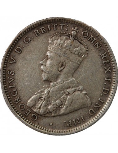 AUSTRALIE, GEORGE V - SHILLING ARGENT 1925 MELBOURNE
