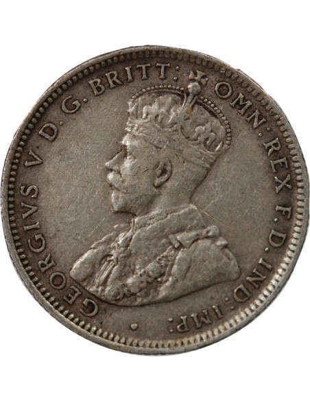 AUSTRALIE, GEORGE V - SHILLING ARGENT 1925 MELBOURNE