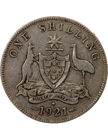 AUSTRALIE, GEORGE V - SHILLING ARGENT 1921 * SYDNEY