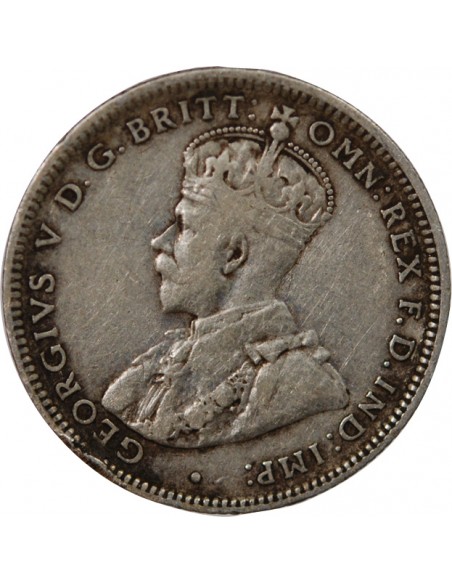 AUSTRALIE, GEORGE V - SHILLING ARGENT 1921 * SYDNEY