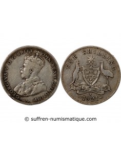 AUSTRALIE, GEORGE V - SHILLING ARGENT 1921 * SYDNEY