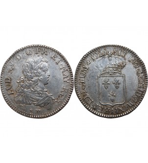 LOUIS XV - ECU DE FRANCE 1721 A PARIS﻿ 2