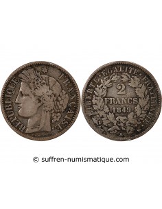 CERES - 2 FRANCS 1849 A PARIS