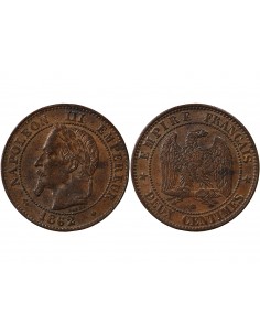 NAPOLEON III - 2 CENTIMES 1862 BB STRASBOURG 2