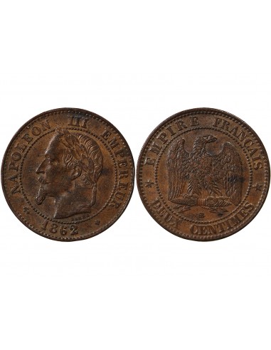 NAPOLEON III - 2 CENTIMES 1862 BB STRASBOURG