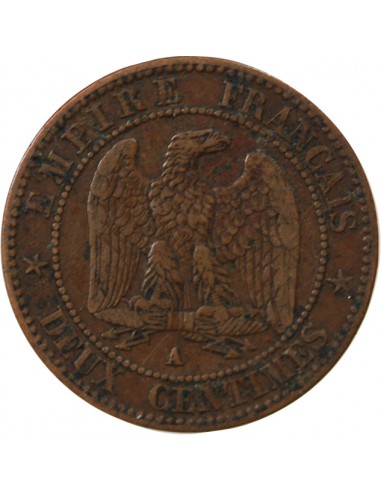 NAPOLEON III - 2 CENTIMES 1861 A PARIS
