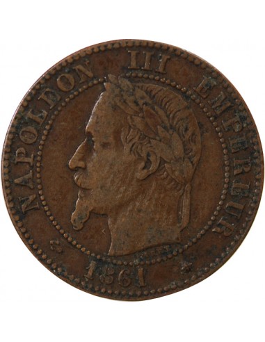 NAPOLEON III - 2 CENTIMES 1861 A PARIS